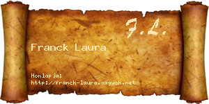 Franck Laura névjegykártya